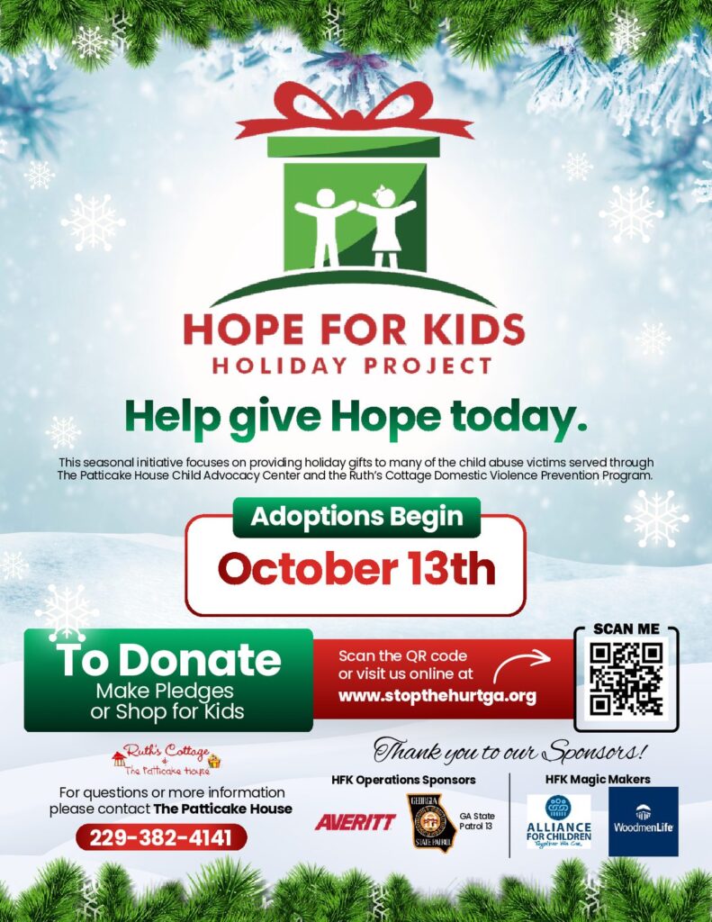 Hope for Kids Holiday Project - Adoptions begin October 13th